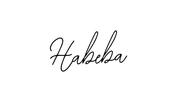 How to make Habeba signature? Bearetta-2O07w is a professional autograph style. Create handwritten signature for Habeba name. Habeba signature style 12 images and pictures png