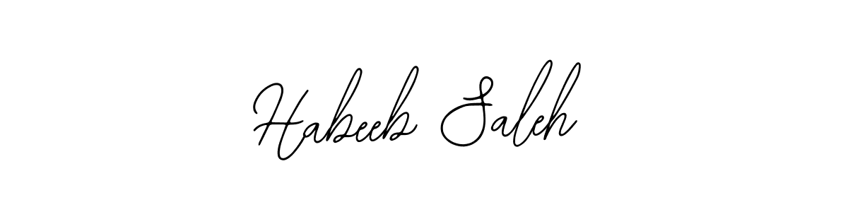 Use a signature maker to create a handwritten signature online. With this signature software, you can design (Bearetta-2O07w) your own signature for name Habeeb Saleh. Habeeb Saleh signature style 12 images and pictures png