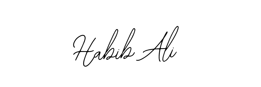Use a signature maker to create a handwritten signature online. With this signature software, you can design (Bearetta-2O07w) your own signature for name Habib Ali. Habib Ali signature style 12 images and pictures png