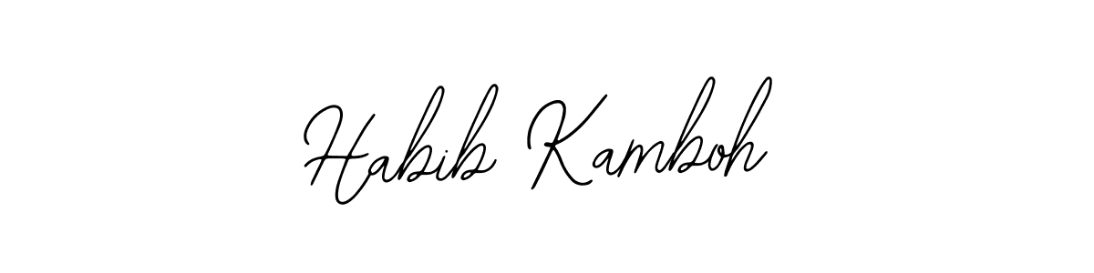 How to Draw Habib Kamboh signature style? Bearetta-2O07w is a latest design signature styles for name Habib Kamboh. Habib Kamboh signature style 12 images and pictures png