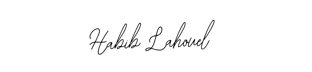 Design your own signature with our free online signature maker. With this signature software, you can create a handwritten (Bearetta-2O07w) signature for name Habib Lahouel. Habib Lahouel signature style 12 images and pictures png