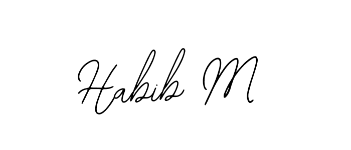 This is the best signature style for the Habib M name. Also you like these signature font (Bearetta-2O07w). Mix name signature. Habib M signature style 12 images and pictures png