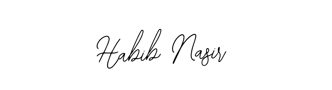 Make a beautiful signature design for name Habib Nasir. Use this online signature maker to create a handwritten signature for free. Habib Nasir signature style 12 images and pictures png