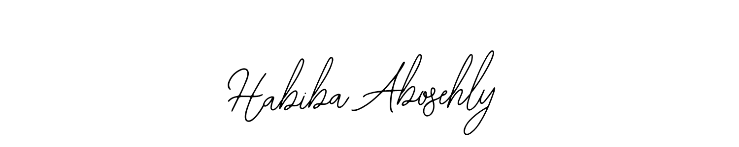 Design your own signature with our free online signature maker. With this signature software, you can create a handwritten (Bearetta-2O07w) signature for name Habiba Abosehly. Habiba Abosehly signature style 12 images and pictures png