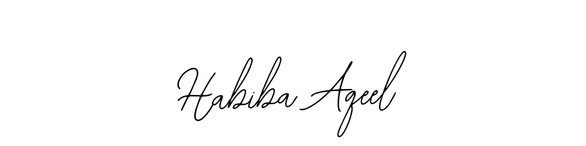 Create a beautiful signature design for name Habiba Aqeel. With this signature (Bearetta-2O07w) fonts, you can make a handwritten signature for free. Habiba Aqeel signature style 12 images and pictures png