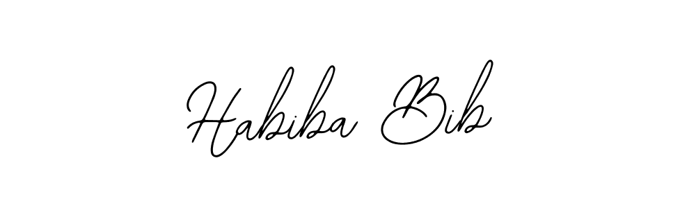 Also we have Habiba Bib name is the best signature style. Create professional handwritten signature collection using Bearetta-2O07w autograph style. Habiba Bib signature style 12 images and pictures png