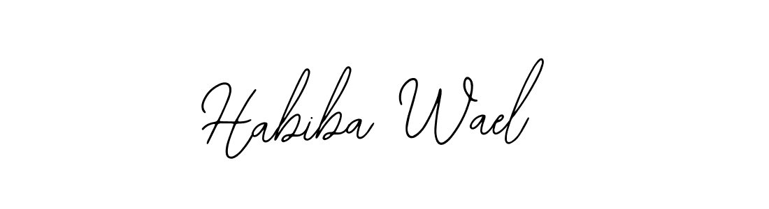 Create a beautiful signature design for name Habiba Wael. With this signature (Bearetta-2O07w) fonts, you can make a handwritten signature for free. Habiba Wael signature style 12 images and pictures png