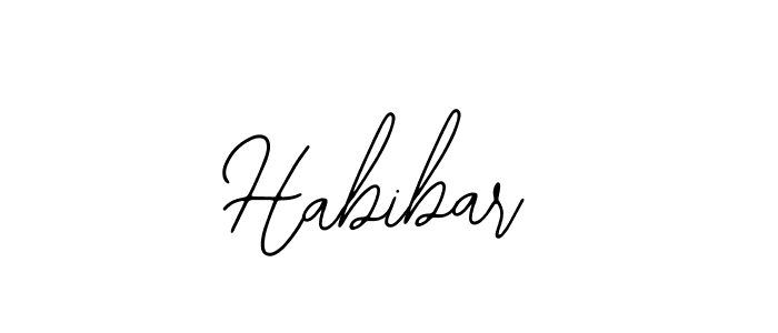 You should practise on your own different ways (Bearetta-2O07w) to write your name (Habibar) in signature. don't let someone else do it for you. Habibar signature style 12 images and pictures png