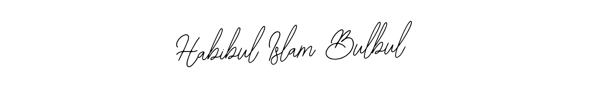 Use a signature maker to create a handwritten signature online. With this signature software, you can design (Bearetta-2O07w) your own signature for name Habibul Islam Bulbul. Habibul Islam Bulbul signature style 12 images and pictures png