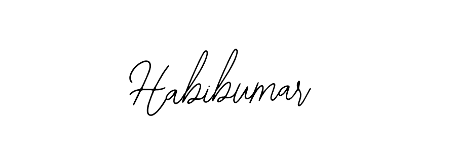 You should practise on your own different ways (Bearetta-2O07w) to write your name (Habibumar) in signature. don't let someone else do it for you. Habibumar signature style 12 images and pictures png