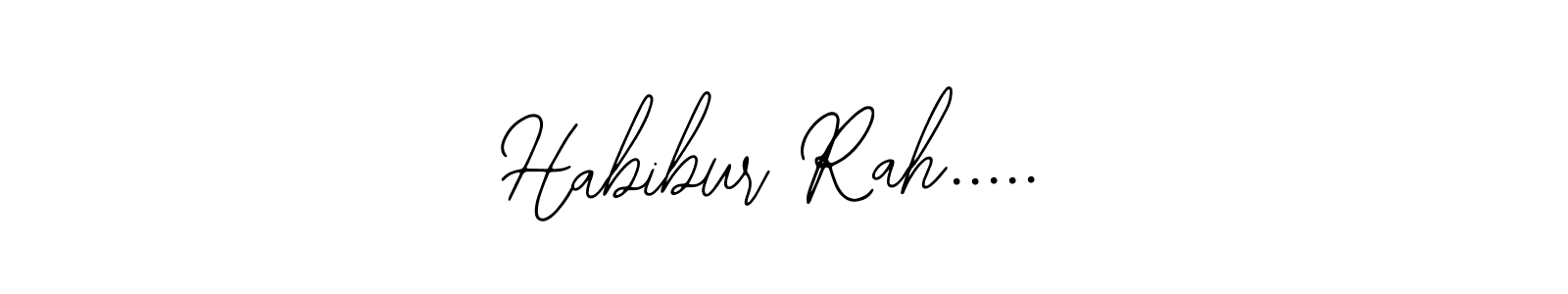 How to make Habibur Rah..... name signature. Use Bearetta-2O07w style for creating short signs online. This is the latest handwritten sign. Habibur Rah..... signature style 12 images and pictures png