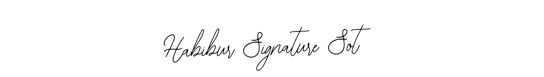 How to make Habibur Signature Sot name signature. Use Bearetta-2O07w style for creating short signs online. This is the latest handwritten sign. Habibur Signature Sot signature style 12 images and pictures png