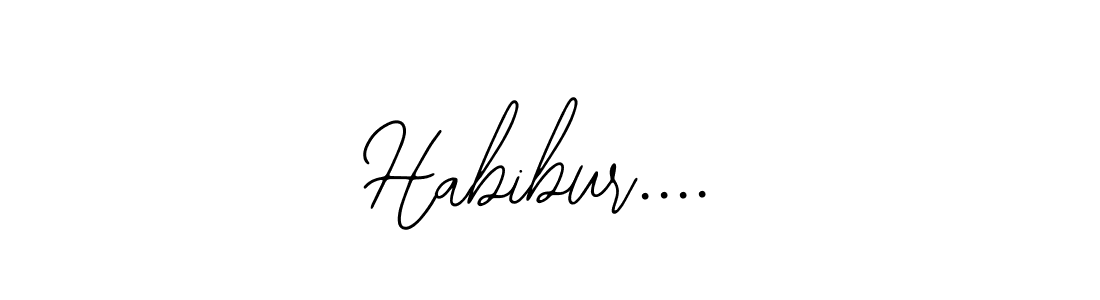 Also You can easily find your signature by using the search form. We will create Habibur.... name handwritten signature images for you free of cost using Bearetta-2O07w sign style. Habibur.... signature style 12 images and pictures png