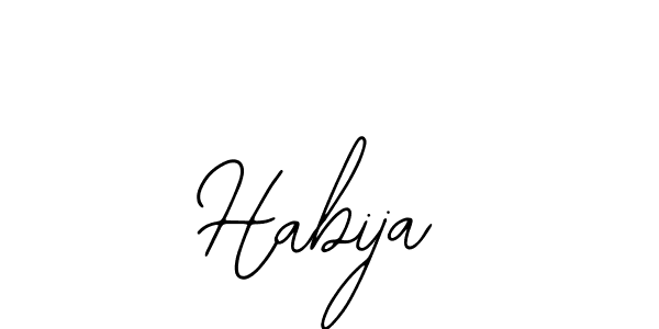 Similarly Bearetta-2O07w is the best handwritten signature design. Signature creator online .You can use it as an online autograph creator for name Habija. Habija signature style 12 images and pictures png