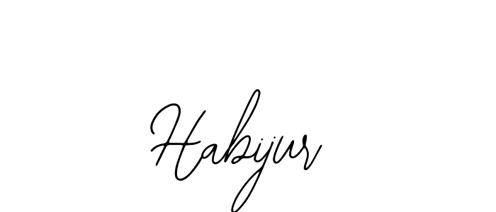 How to make Habijur name signature. Use Bearetta-2O07w style for creating short signs online. This is the latest handwritten sign. Habijur signature style 12 images and pictures png