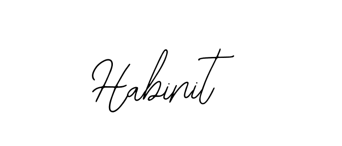 Use a signature maker to create a handwritten signature online. With this signature software, you can design (Bearetta-2O07w) your own signature for name Habinit. Habinit signature style 12 images and pictures png