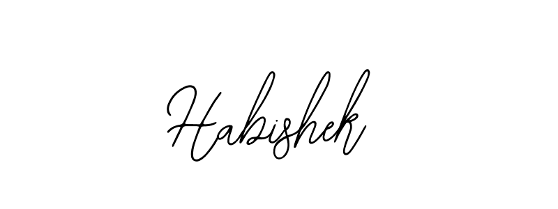 You should practise on your own different ways (Bearetta-2O07w) to write your name (Habishek) in signature. don't let someone else do it for you. Habishek signature style 12 images and pictures png