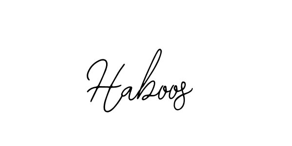 Design your own signature with our free online signature maker. With this signature software, you can create a handwritten (Bearetta-2O07w) signature for name Haboos. Haboos signature style 12 images and pictures png
