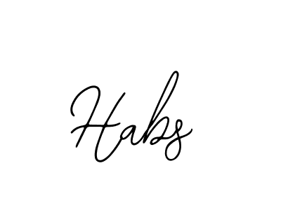 Make a beautiful signature design for name Habs. With this signature (Bearetta-2O07w) style, you can create a handwritten signature for free. Habs signature style 12 images and pictures png
