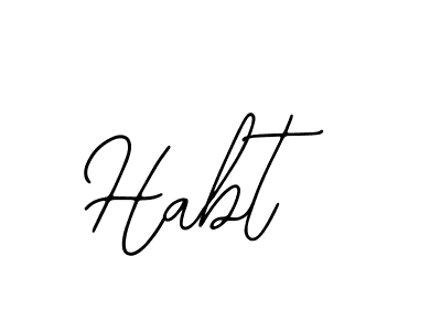 Use a signature maker to create a handwritten signature online. With this signature software, you can design (Bearetta-2O07w) your own signature for name Habt. Habt signature style 12 images and pictures png
