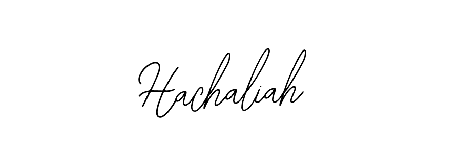 Make a beautiful signature design for name Hachaliah. With this signature (Bearetta-2O07w) style, you can create a handwritten signature for free. Hachaliah signature style 12 images and pictures png