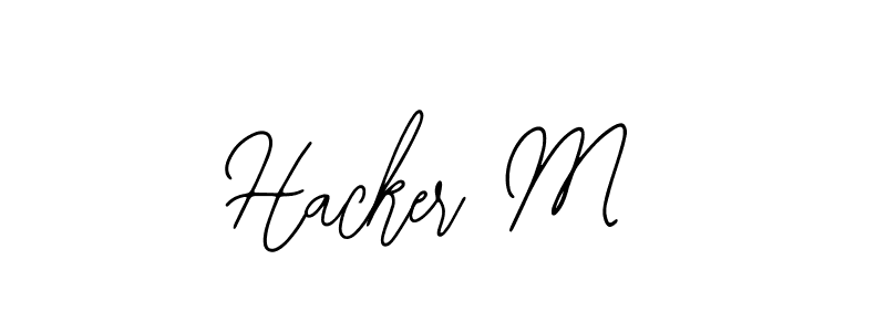 Bearetta-2O07w is a professional signature style that is perfect for those who want to add a touch of class to their signature. It is also a great choice for those who want to make their signature more unique. Get Hacker M name to fancy signature for free. Hacker M signature style 12 images and pictures png