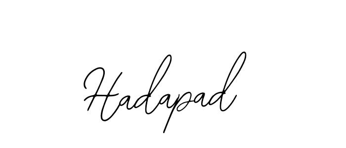 The best way (Bearetta-2O07w) to make a short signature is to pick only two or three words in your name. The name Hadapad include a total of six letters. For converting this name. Hadapad signature style 12 images and pictures png