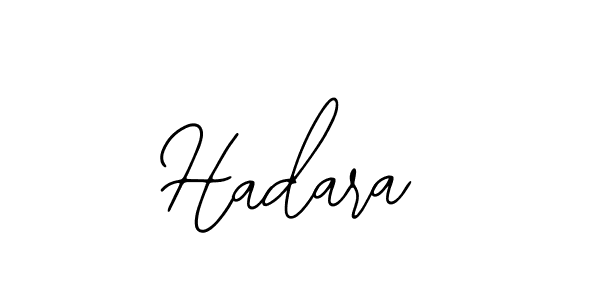 Use a signature maker to create a handwritten signature online. With this signature software, you can design (Bearetta-2O07w) your own signature for name Hadara. Hadara signature style 12 images and pictures png