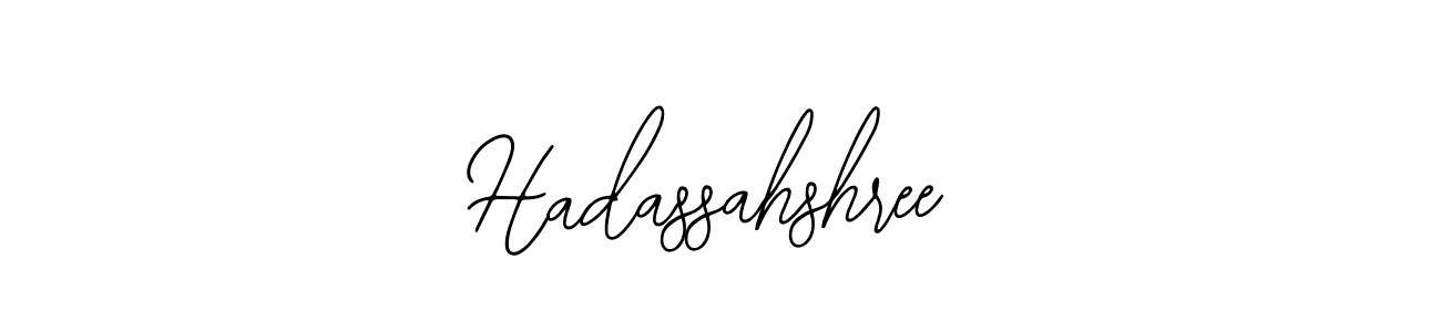 How to Draw Hadassahshree signature style? Bearetta-2O07w is a latest design signature styles for name Hadassahshree. Hadassahshree signature style 12 images and pictures png