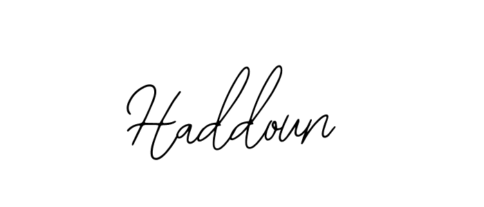 Make a beautiful signature design for name Haddoun. Use this online signature maker to create a handwritten signature for free. Haddoun signature style 12 images and pictures png