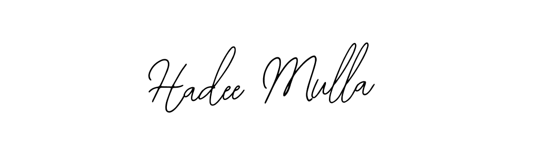 The best way (Bearetta-2O07w) to make a short signature is to pick only two or three words in your name. The name Hadee Mulla include a total of six letters. For converting this name. Hadee Mulla signature style 12 images and pictures png