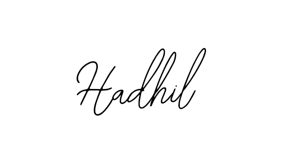 Design your own signature with our free online signature maker. With this signature software, you can create a handwritten (Bearetta-2O07w) signature for name Hadhil. Hadhil signature style 12 images and pictures png