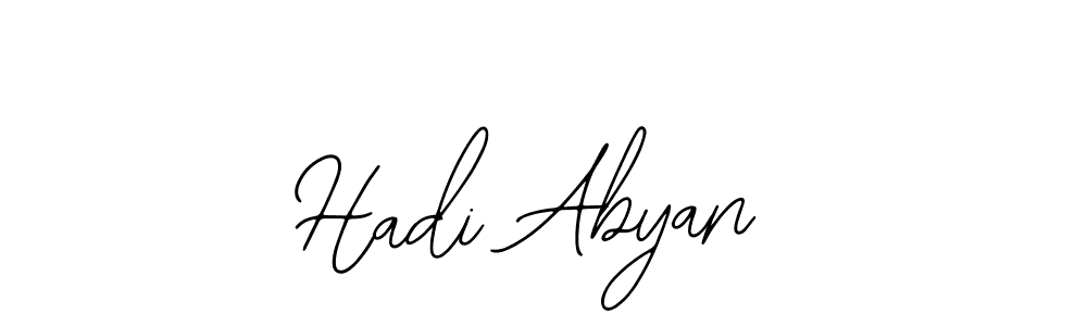 The best way (Bearetta-2O07w) to make a short signature is to pick only two or three words in your name. The name Hadi Abyan include a total of six letters. For converting this name. Hadi Abyan signature style 12 images and pictures png
