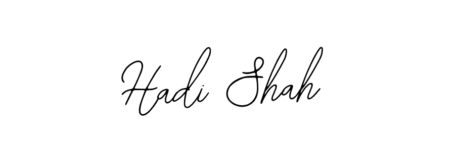 You should practise on your own different ways (Bearetta-2O07w) to write your name (Hadi Shah) in signature. don't let someone else do it for you. Hadi Shah signature style 12 images and pictures png
