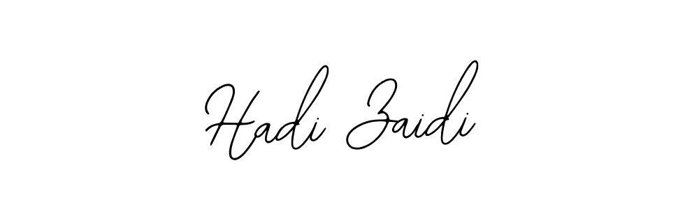 How to make Hadi Zaidi name signature. Use Bearetta-2O07w style for creating short signs online. This is the latest handwritten sign. Hadi Zaidi signature style 12 images and pictures png