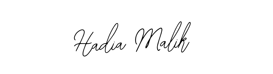 Bearetta-2O07w is a professional signature style that is perfect for those who want to add a touch of class to their signature. It is also a great choice for those who want to make their signature more unique. Get Hadia Malik name to fancy signature for free. Hadia Malik signature style 12 images and pictures png