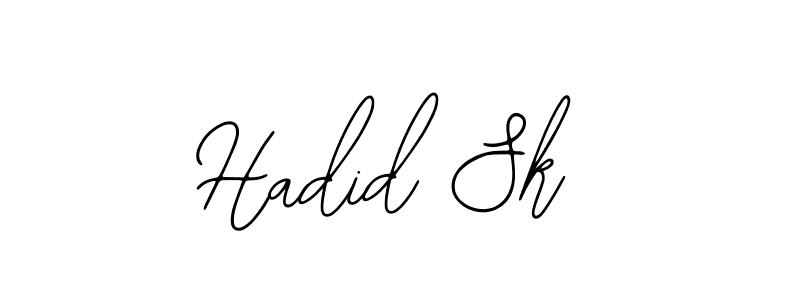 The best way (Bearetta-2O07w) to make a short signature is to pick only two or three words in your name. The name Hadid Sk include a total of six letters. For converting this name. Hadid Sk signature style 12 images and pictures png