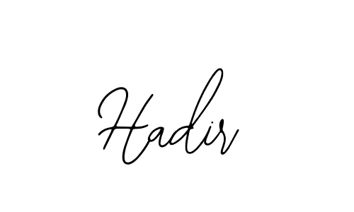 Use a signature maker to create a handwritten signature online. With this signature software, you can design (Bearetta-2O07w) your own signature for name Hadir. Hadir signature style 12 images and pictures png