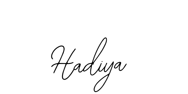 Design your own signature with our free online signature maker. With this signature software, you can create a handwritten (Bearetta-2O07w) signature for name Hadiya. Hadiya signature style 12 images and pictures png