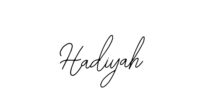 Make a beautiful signature design for name Hadiyah. Use this online signature maker to create a handwritten signature for free. Hadiyah signature style 12 images and pictures png