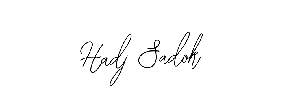 if you are searching for the best signature style for your name Hadj Sadok. so please give up your signature search. here we have designed multiple signature styles  using Bearetta-2O07w. Hadj Sadok signature style 12 images and pictures png