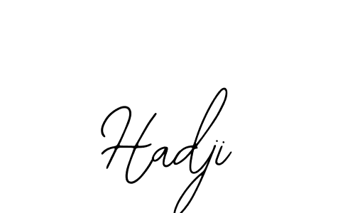 How to make Hadji name signature. Use Bearetta-2O07w style for creating short signs online. This is the latest handwritten sign. Hadji signature style 12 images and pictures png