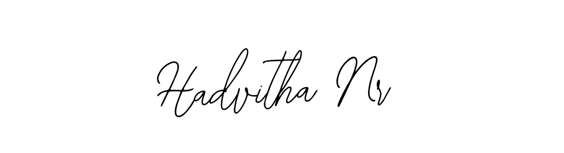 Use a signature maker to create a handwritten signature online. With this signature software, you can design (Bearetta-2O07w) your own signature for name Hadvitha Nr. Hadvitha Nr signature style 12 images and pictures png