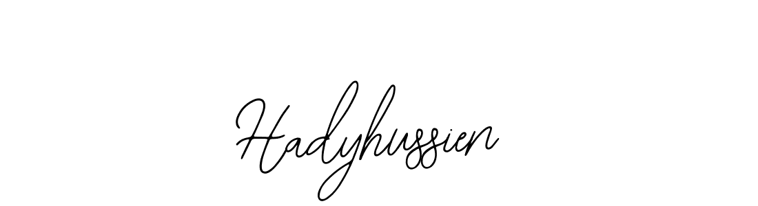 How to make Hadyhussien name signature. Use Bearetta-2O07w style for creating short signs online. This is the latest handwritten sign. Hadyhussien signature style 12 images and pictures png