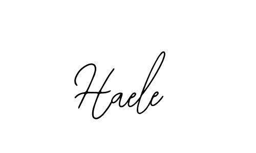 Use a signature maker to create a handwritten signature online. With this signature software, you can design (Bearetta-2O07w) your own signature for name Haele. Haele signature style 12 images and pictures png