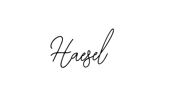 How to make Haesel name signature. Use Bearetta-2O07w style for creating short signs online. This is the latest handwritten sign. Haesel signature style 12 images and pictures png