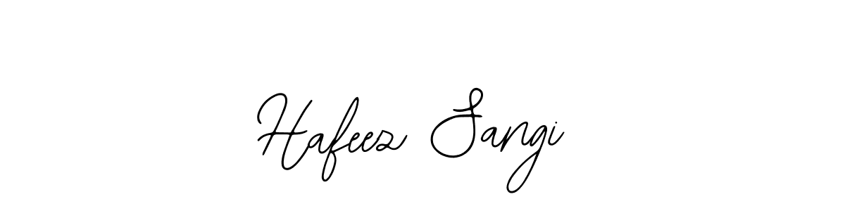 How to make Hafeez Sangi name signature. Use Bearetta-2O07w style for creating short signs online. This is the latest handwritten sign. Hafeez Sangi signature style 12 images and pictures png