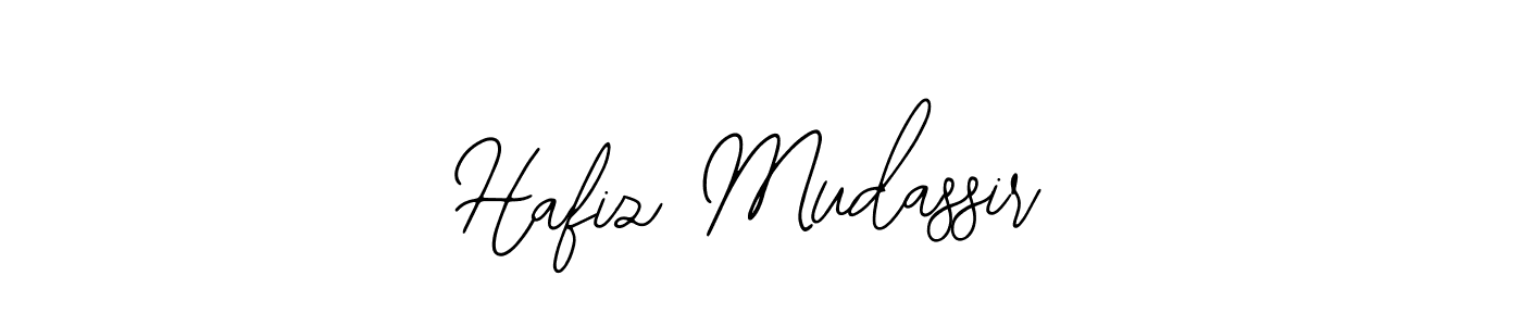 The best way (Bearetta-2O07w) to make a short signature is to pick only two or three words in your name. The name Hafiz Mudassir include a total of six letters. For converting this name. Hafiz Mudassir signature style 12 images and pictures png