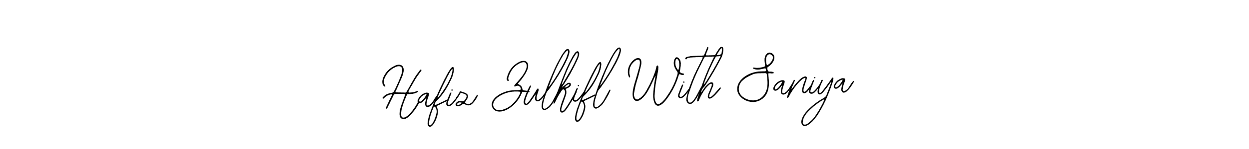 Make a beautiful signature design for name Hafiz Zulkifl With Saniya. With this signature (Bearetta-2O07w) style, you can create a handwritten signature for free. Hafiz Zulkifl With Saniya signature style 12 images and pictures png