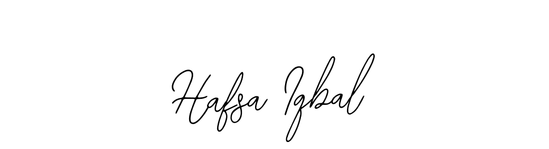 How to make Hafsa Iqbal name signature. Use Bearetta-2O07w style for creating short signs online. This is the latest handwritten sign. Hafsa Iqbal signature style 12 images and pictures png